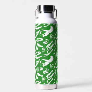 Dinosaur Bones (Green) Water Bottle