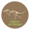 Dinosaur Bones Kids Birthday Party Labels