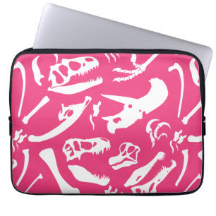 Dinosaur Bones (Pink) Laptop Sleeve