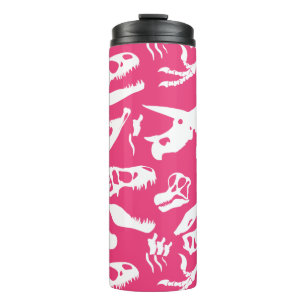 Dinosaur Bones (Pink) Thermal Tumbler
