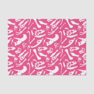 Dinosaur Bones (Pink) Tissue Paper