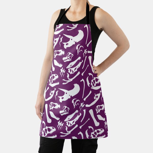 Dinosaur Bones (Purple) Apron (Insitu)