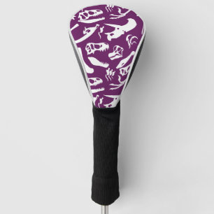Dinosaur Bones (Purple) Golf Head Cover