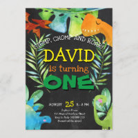 Dinosaur Boy First Birthday 1st Dino Party