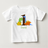 Dinosaur Boy First Birthday Outfit