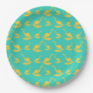 Dinosaur Boys Birthday Party Paper Plate