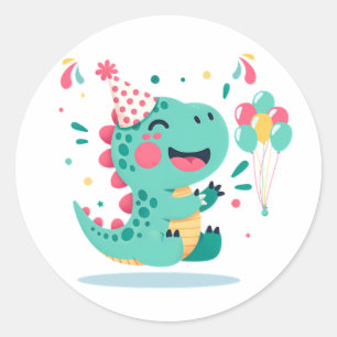 Dinosaur Boys Birthday Stickers   Dino Party Favou