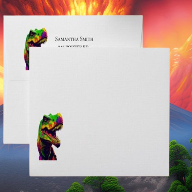 Dinosaur Boys Happy BIRTHDAY Envelope (Create a roaringly great event with our wide range of high quality Dinosaur party supplies. )