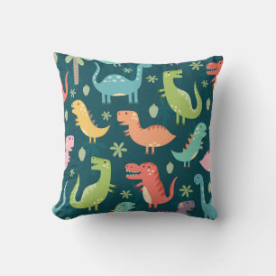 Dinosaur Boys Nursery Pattern Cushion