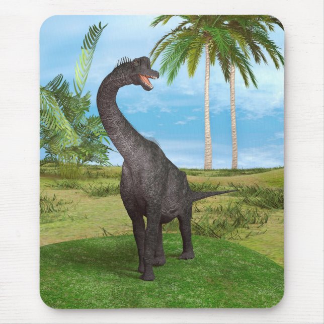 Dinosaur Brachiosaurus Mouse Pad (Front)