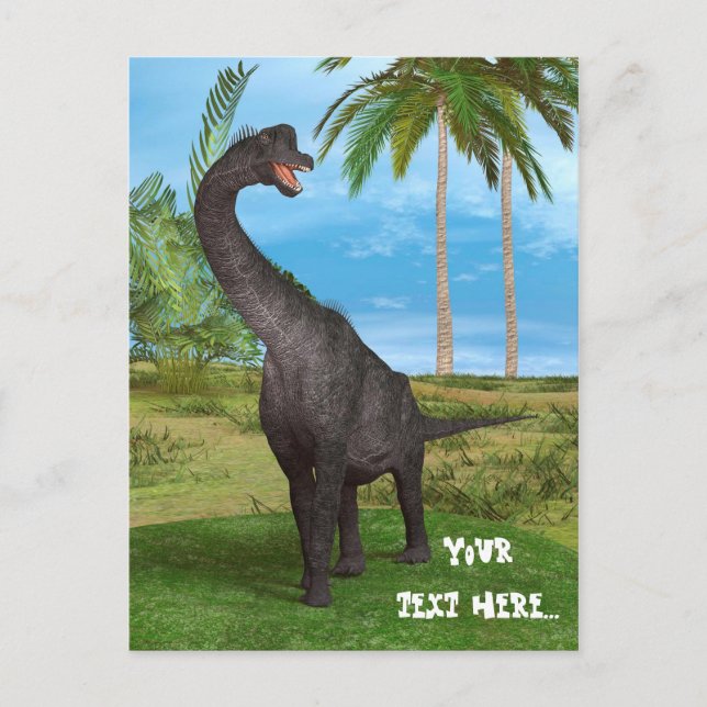 Dinosaur Brachiosaurus Postcard (Front)