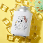 Dinosaur Bride Beer Cooler
