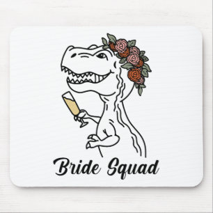 Dinosaur Bride Squad Bridesmaid Bachelorette Party Mouse Pad