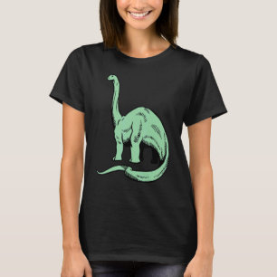 Dinosaur Brontosaurus Cute Prehistoric Foot Dino f T-Shirt
