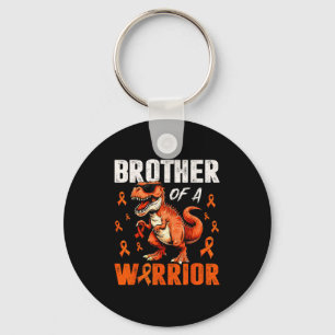 Dinosaur Brother Of Warrior Leukemia Awareness Sup Key Ring