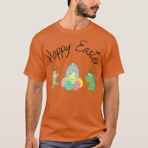 Dinosaur Bunny Happy Easter  T-Shirt