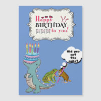 Dinosaur Card /Funny birthday card/
