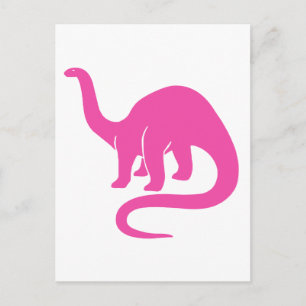 Dinosaur  Card - Pink