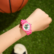 Dinosaur carrying Santa Claus Christmas Watch
