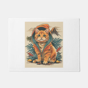 Dinosaur Cat Explorer Doormat