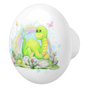 Dinosaur  ceramic knob
