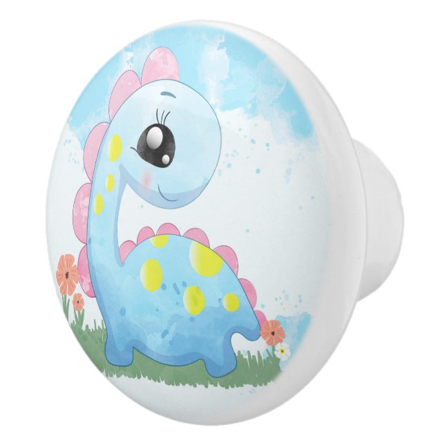 Dinosaur  ceramic knob (Right)