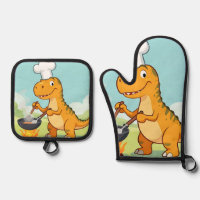 Dinosaur Chef Cooking Funny