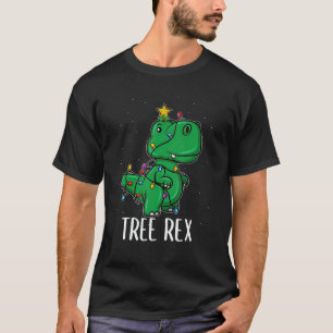 Dinosaur Christmas Cute Tree Rex T-Shirt