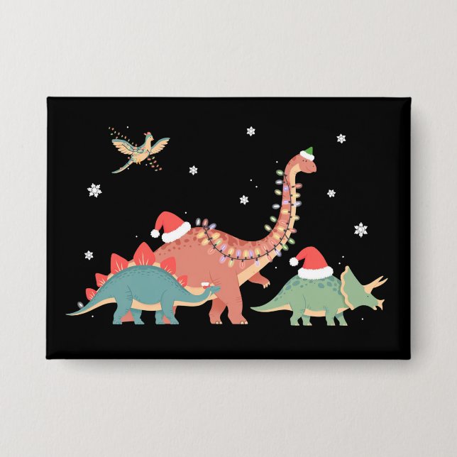 Dinosaur Christmas Dino Lover Xmas  (Front)