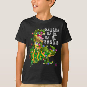 Dinosaur Christmas Fa Ra Rawr Tree Rex Boys Xmas G T-Shirt