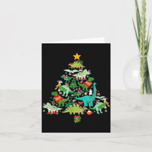 Dinosaur Christmas Funny Dino Holiday Boys Kids To Card