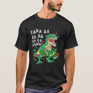 Dinosaur Christmas Lights Fa Ra Rawr Tree Rex Dino T-Shirt