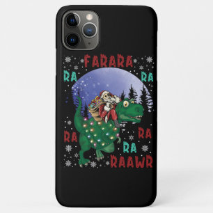 Dinosaur Christmas Santa Claus Case-Mate iPhone Case