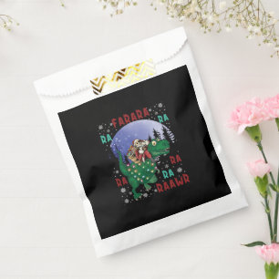 Dinosaur Christmas Santa Claus Favour Bags