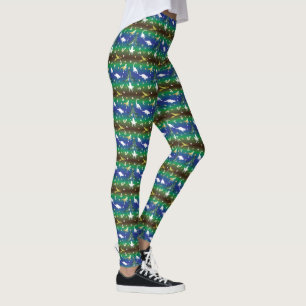 Dinosaur Christmas Tree Leggings