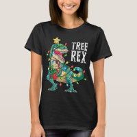 Dinosaur Christmas Tree Rex Pyjamas Xmas Lights