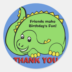 Dinosaur Classic Round Sticker