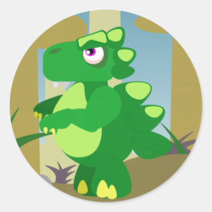 Dinosaur Classic Round Sticker