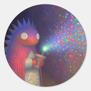 Dinosaur Classic Round Sticker