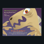 Dinosaur Closeup Birthday Party Invitation<br><div class="desc">This "scary" dinosaur, with big eyes and a huge jaw invites you to a roaring good time. A great dinosaur invitation for an older child. The card is easy to customise with your wording, font, font colour and choice of six paper types. Not exactly what you're looking for? All our...</div>