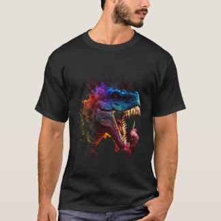 Dinosaur Colorsplash Colour Blob T-Shirt
