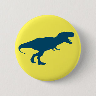 Dinosaur Colourful Yellow 6 Cm Round Badge