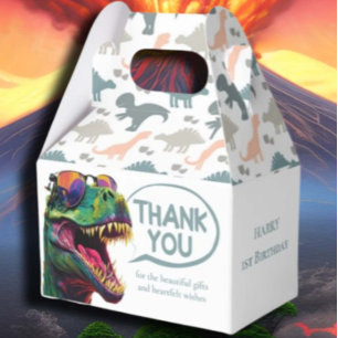 Dinosaur Cool Pastle Boy Favour Box