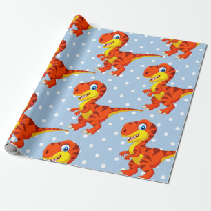 Dinosaur Cool T Rex Boy Wrapping Paper