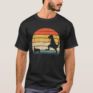Dinosaur Corgi Dog Breed Silhouette Vintage T-Shirt