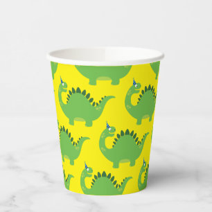 Dinosaur Cute 1st Birthday Party Kids Paper Cups