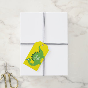 Dinosaur Cute 1st Birthday Party Thank You Gift Tags