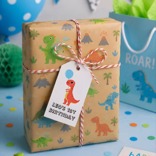 Dinosaur / Cute Dino Boy Birthday Gift Tags