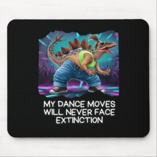 Dinosaur Dance Funny Dancing Dino  Mouse Pad