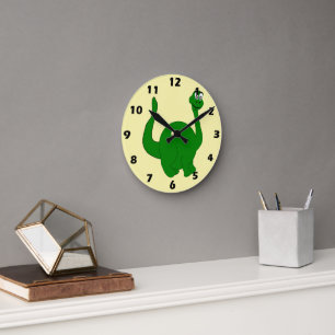 Dinosaur Design Round Clock